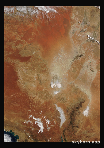 The Earth on 24 October 2004 · Lake Eyre, Australia