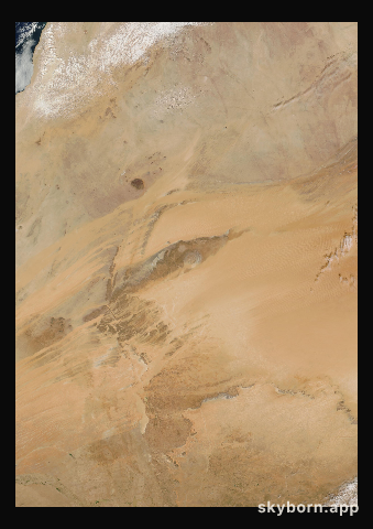 The Earth on 29 October 2004 · Eye of the Sahara, Mauritania