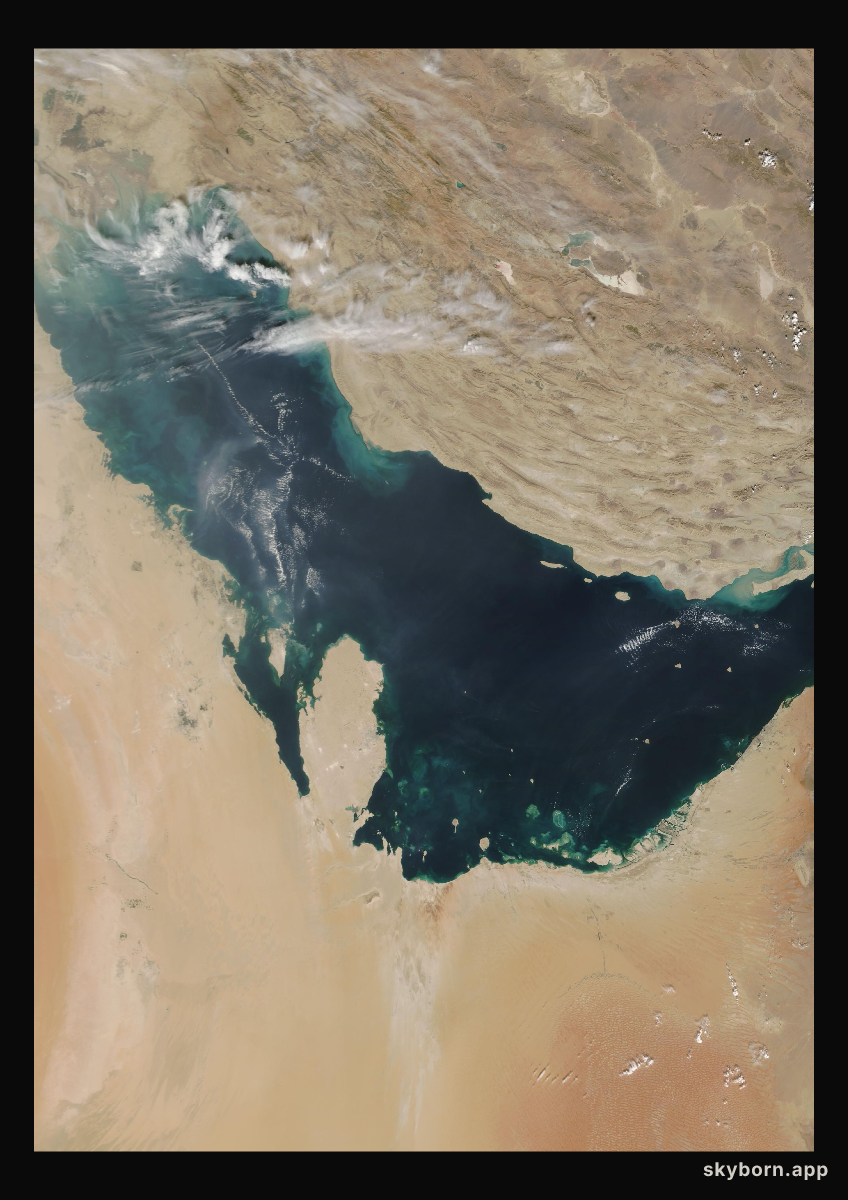 The Earth on 30 October 2004 · Persian Gulf