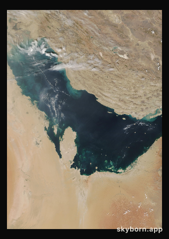 The Earth on 30 October 2004 · Persian Gulf