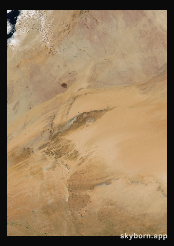 The Earth on 1 November 2004 · Eye of the Sahara, Mauritania