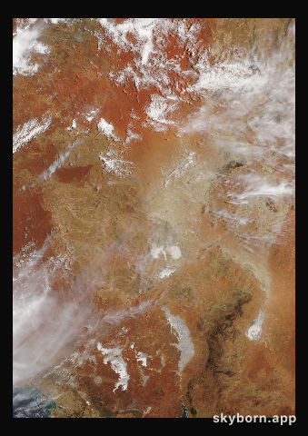 The Earth on 9 November 2004 · Lake Eyre, Australia