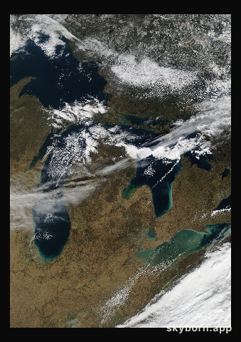 The Earth on 12 November 2004 · Great Lakes
