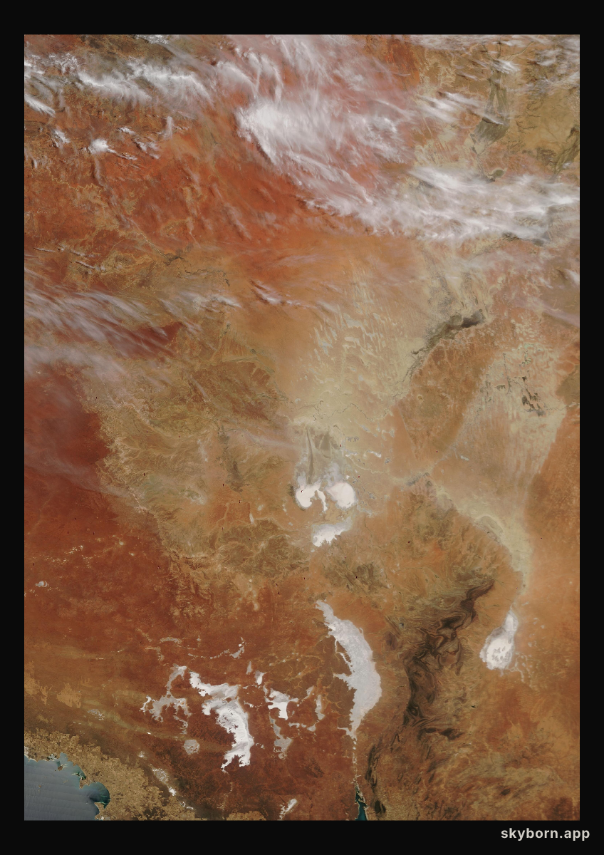 The Earth on 23 November 2004 · Lake Eyre, Australia