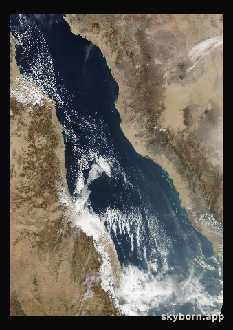 The Earth on 24 November 2004 · Red Sea