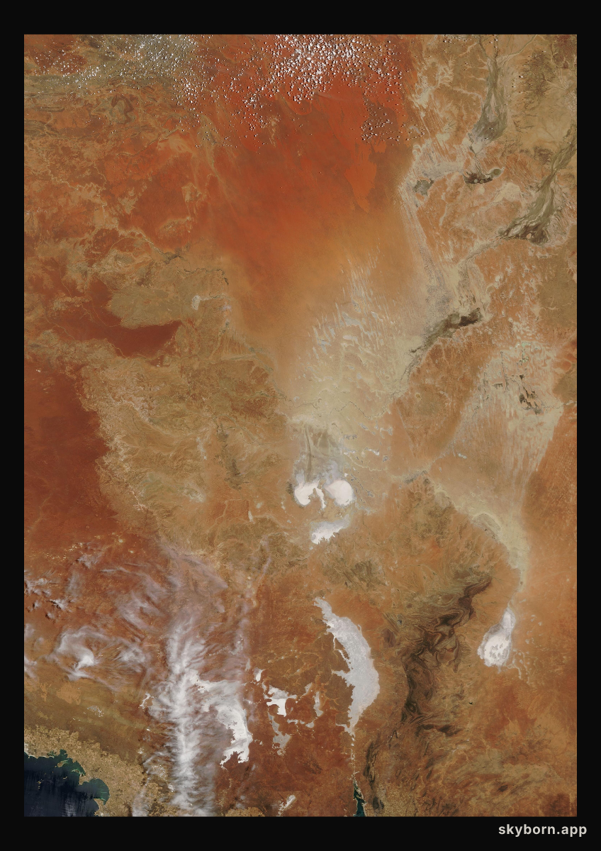 The Earth on 25 November 2004 · Lake Eyre, Australia