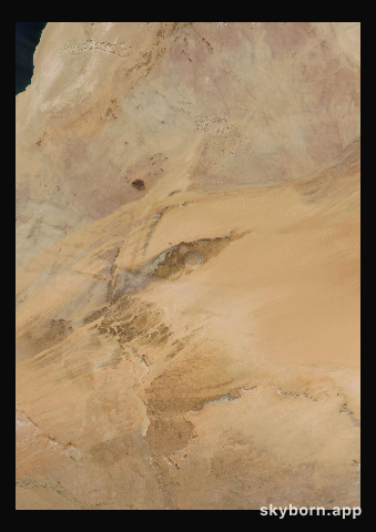 The Earth on 26 November 2004 · Eye of the Sahara, Mauritania