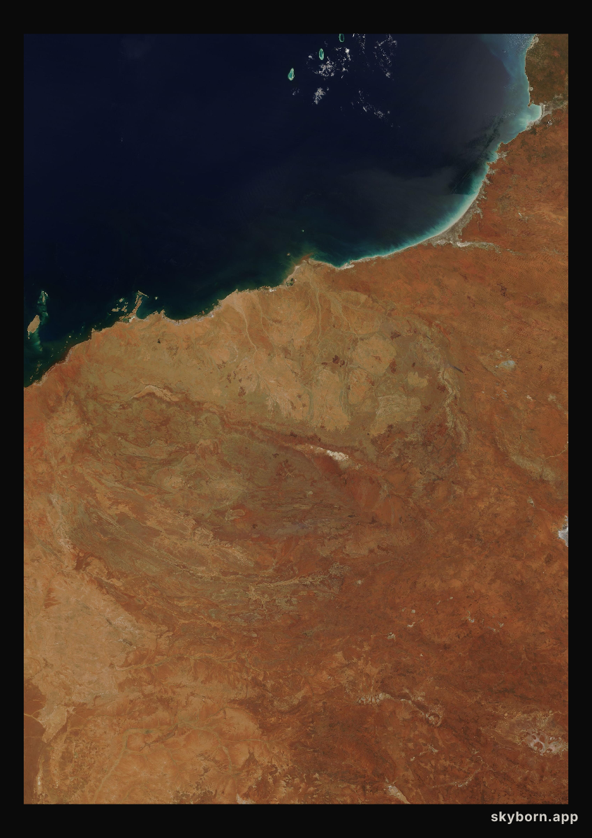 The Earth on 1 December 2004 · Pilbara, Western Australia