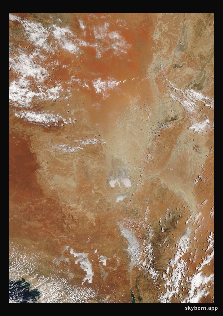 The Earth on 6 December 2004 · Lake Eyre, Australia