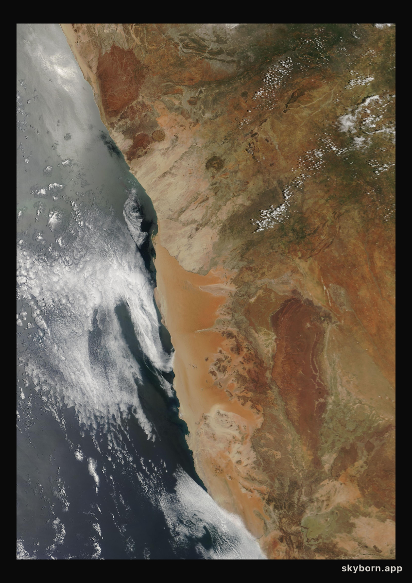 The Earth on 9 December 2004 · Namib Desert