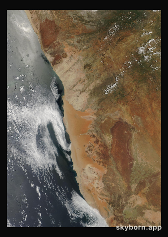 The Earth on 9 December 2004 · Namib Desert