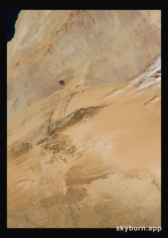 The Earth on 10 December 2004 · Eye of the Sahara, Mauritania