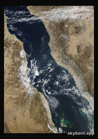The Earth on 12 December 2004 · Red Sea