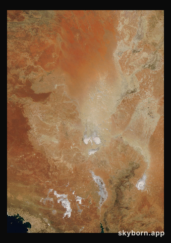The Earth on 15 December 2004 · Lake Eyre, Australia