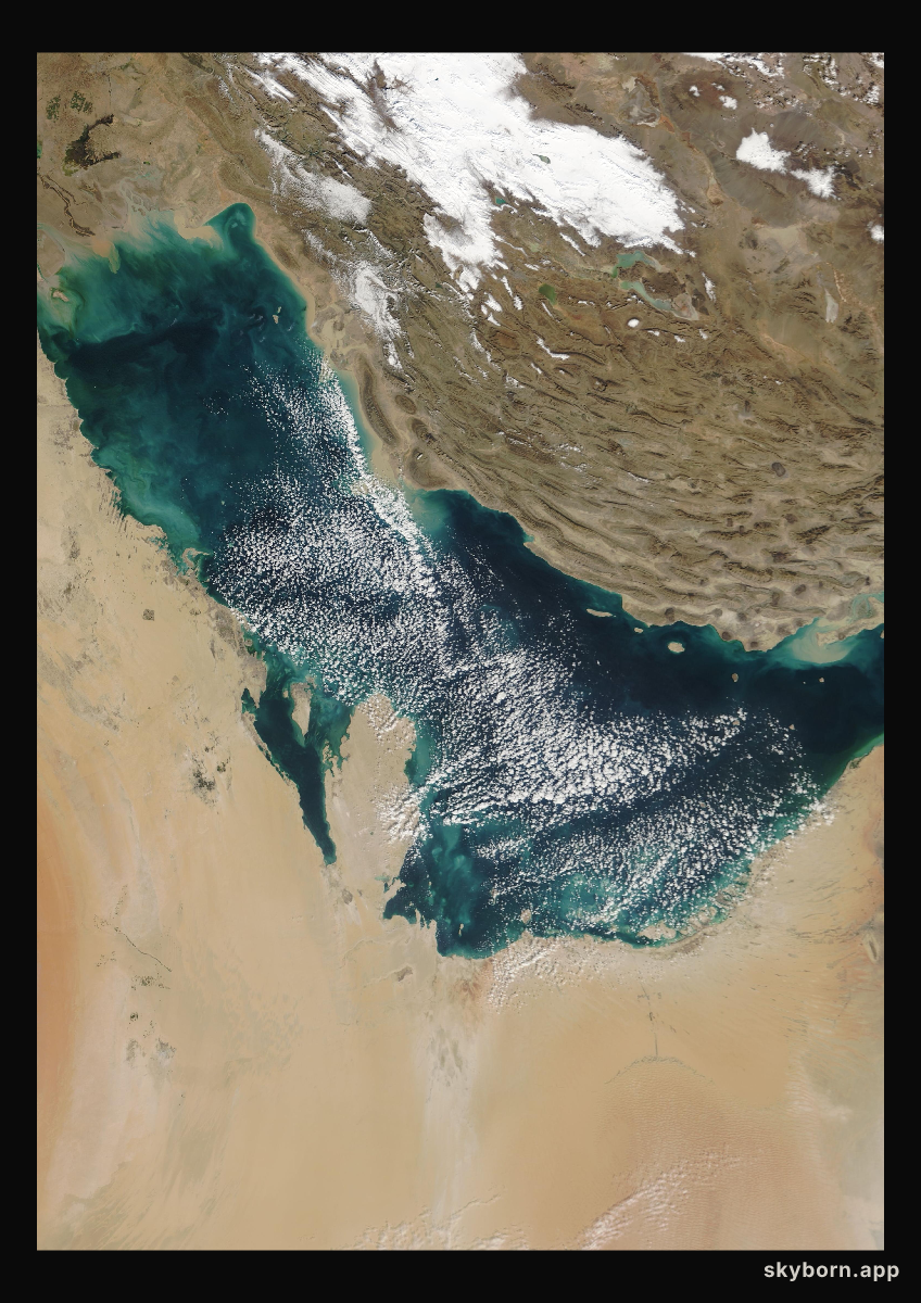 The Earth on 18 December 2004 · Persian Gulf