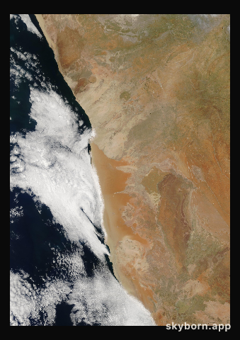 The Earth on 24 December 2004 · Namib Desert