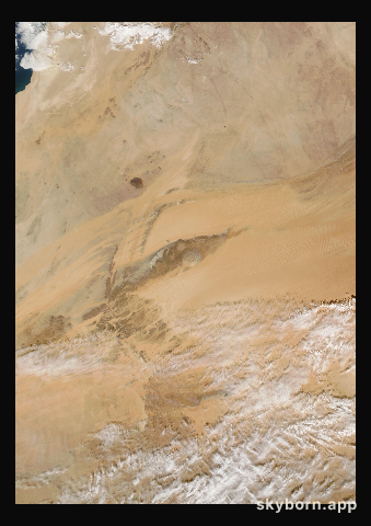 The Earth on 25 December 2004 · Eye of the Sahara, Mauritania