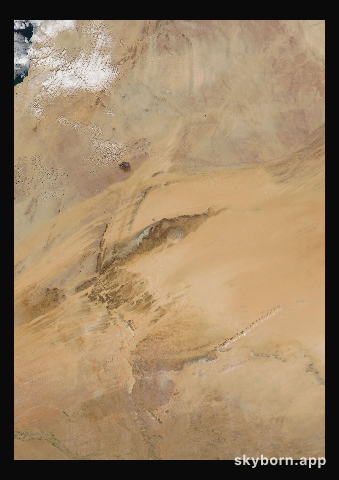 The Earth on 26 December 2004 · Eye of the Sahara, Mauritania