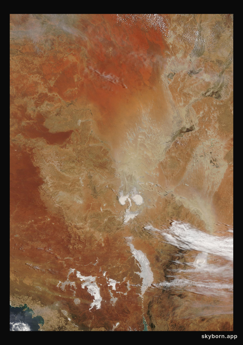 The Earth on 27 December 2004 · Lake Eyre, Australia