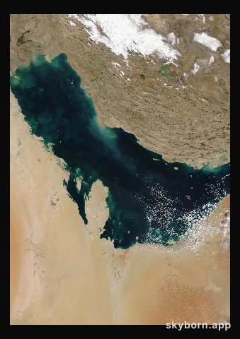 The Earth on 31 December 2004 · Persian Gulf
