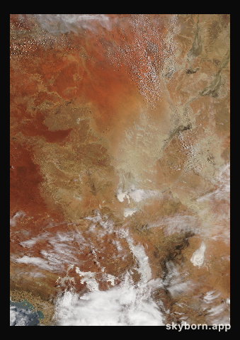 The Earth on 1 January 2005 · Lake Eyre, Australia