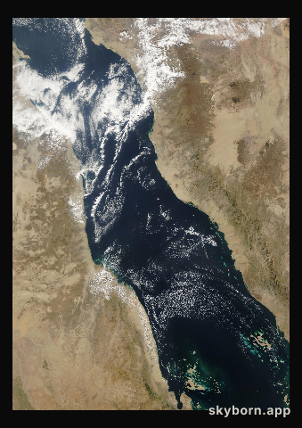 The Earth on 3 January 2005 · Red Sea