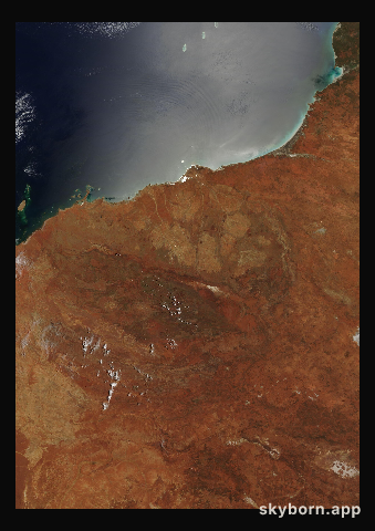 The Earth on 7 January 2005 · Pilbara, Western Australia