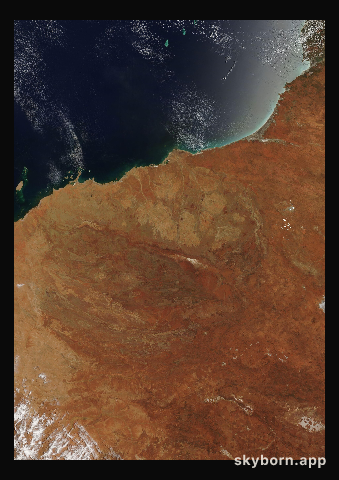 The Earth on 9 January 2005 · Pilbara, Western Australia
