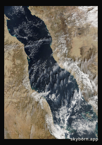 The Earth on 15 January 2005 · Red Sea