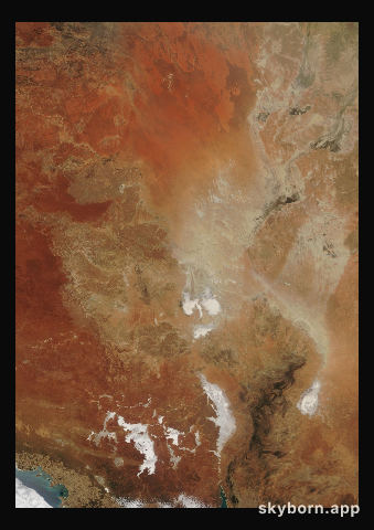The Earth on 17 January 2005 · Lake Eyre, Australia