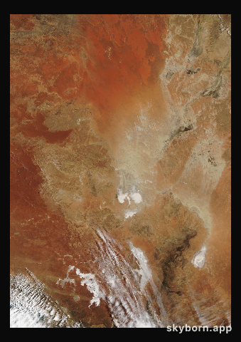 The Earth on 19 January 2005 · Lake Eyre, Australia