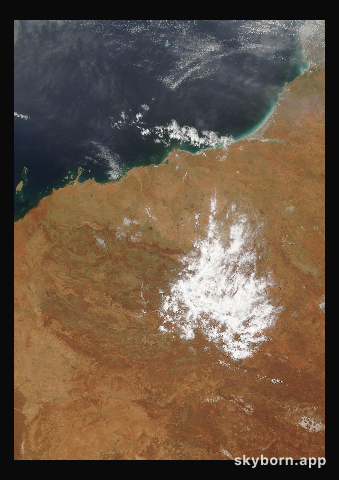 The Earth on 20 January 2005 · Pilbara, Western Australia