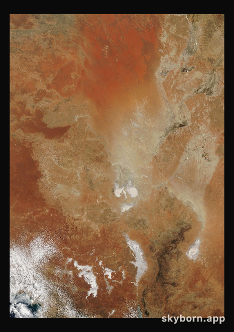 The Earth on 21 January 2005 · Lake Eyre, Australia