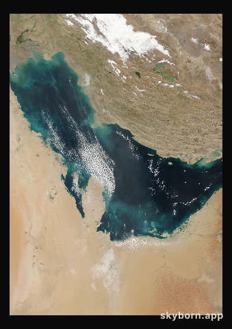 The Earth on 27 January 2005 · Persian Gulf