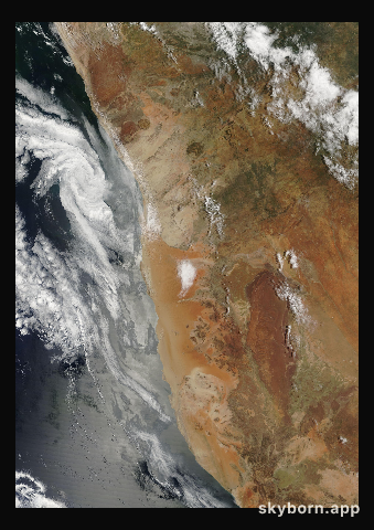The Earth on 28 January 2005 · Namib Desert
