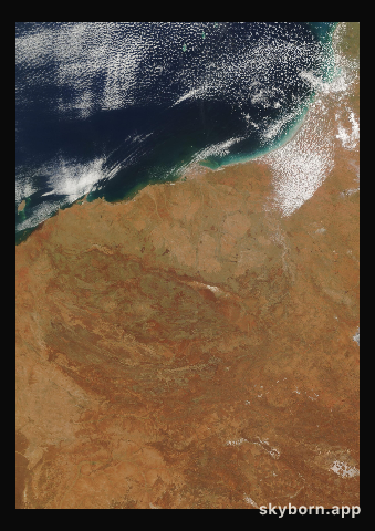 The Earth on 29 January 2005 · Pilbara, Western Australia