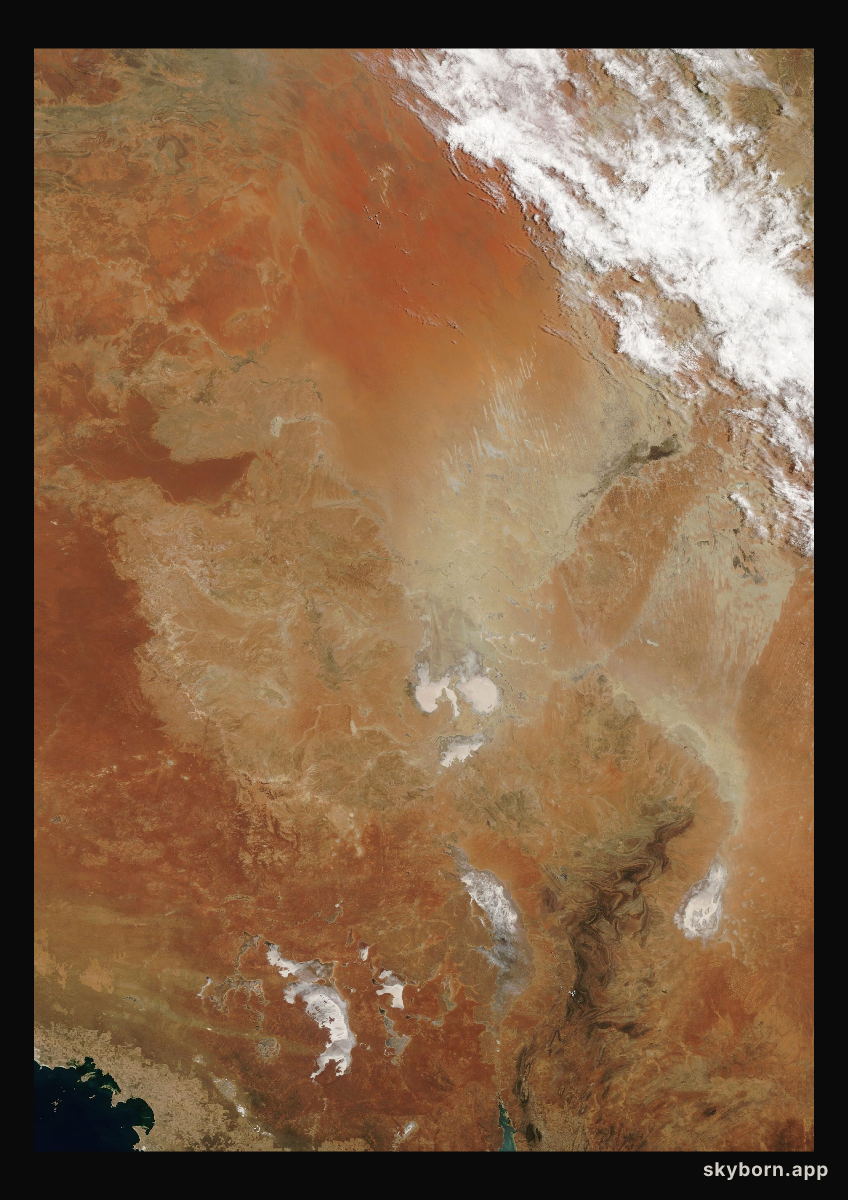 The Earth on 30 January 2005 · Lake Eyre, Australia