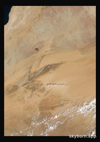 The Earth on 31 January 2005 · Eye of the Sahara, Mauritania