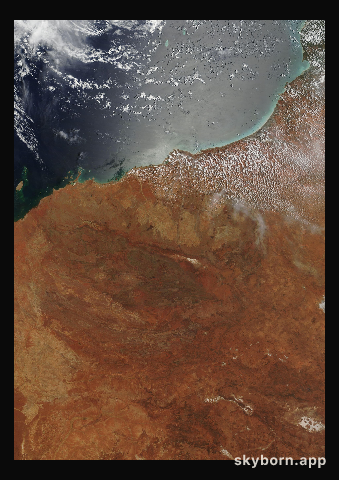 The Earth on 8 February 2005 · Pilbara, Western Australia