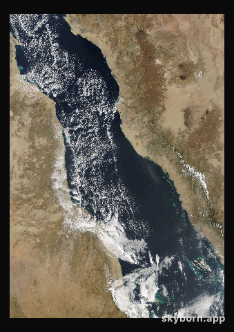 The Earth on 9 February 2005 · Red Sea