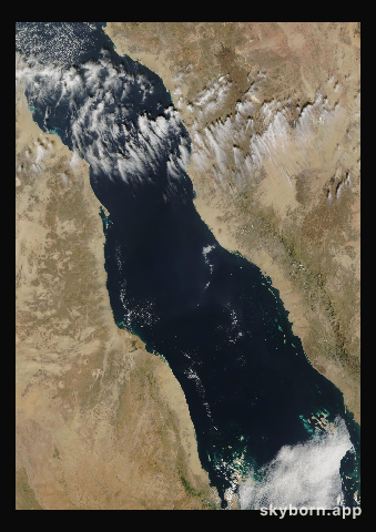 The Earth on 11 February 2005 · Red Sea