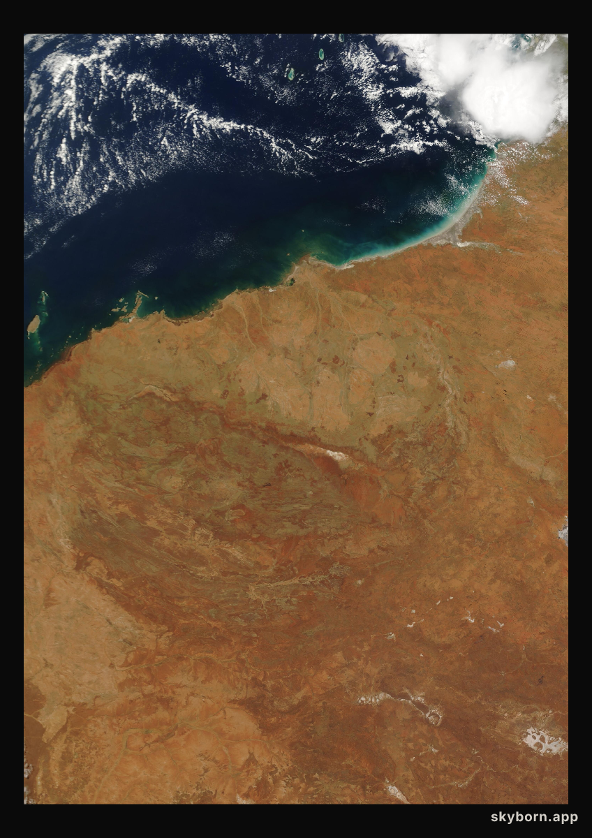 The Earth on 14 February 2005 · Pilbara, Western Australia