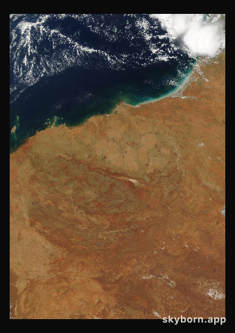 The Earth on 14 February 2005 · Pilbara, Western Australia