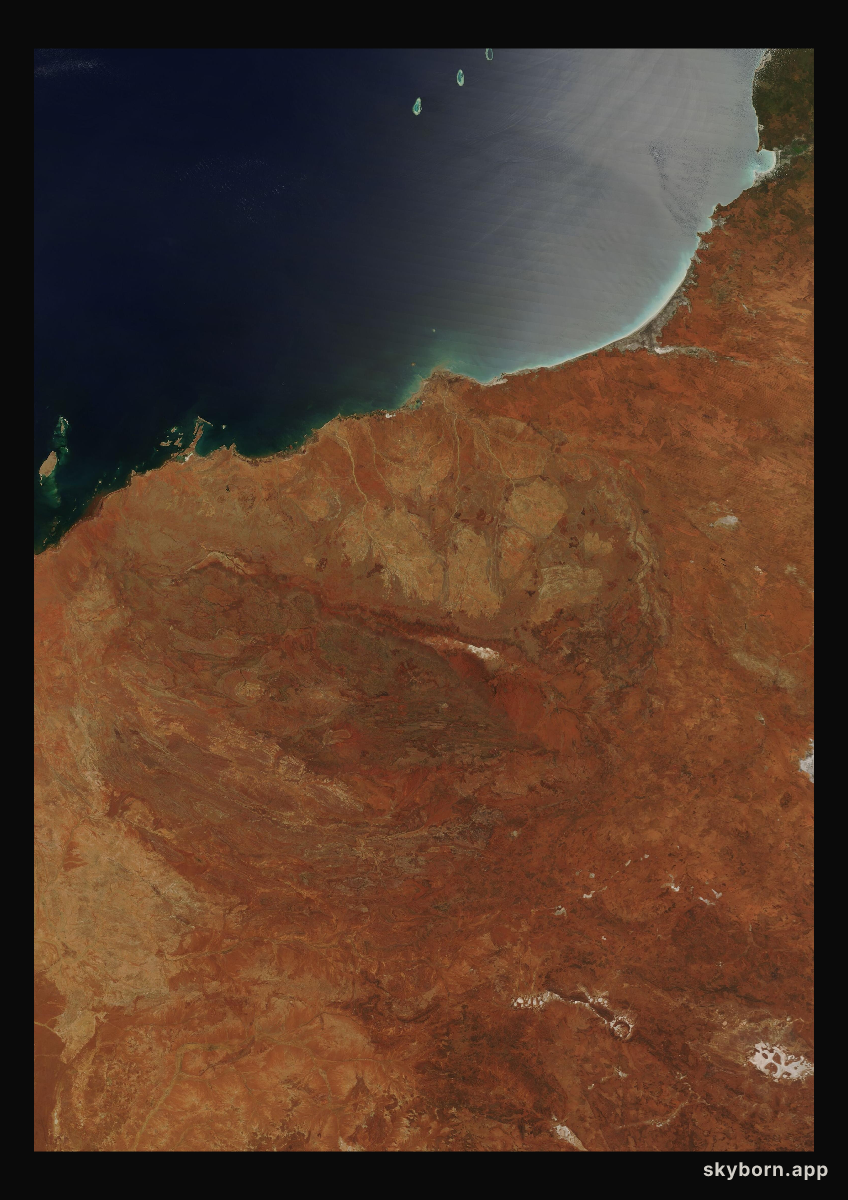 The Earth on 17 February 2005 · Pilbara, Western Australia