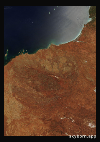 The Earth on 17 February 2005 · Pilbara, Western Australia