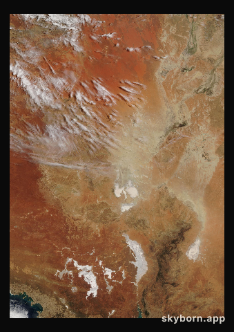The Earth on 20 February 2005 · Lake Eyre, Australia