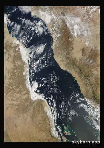 The Earth on 25 February 2005 · Red Sea