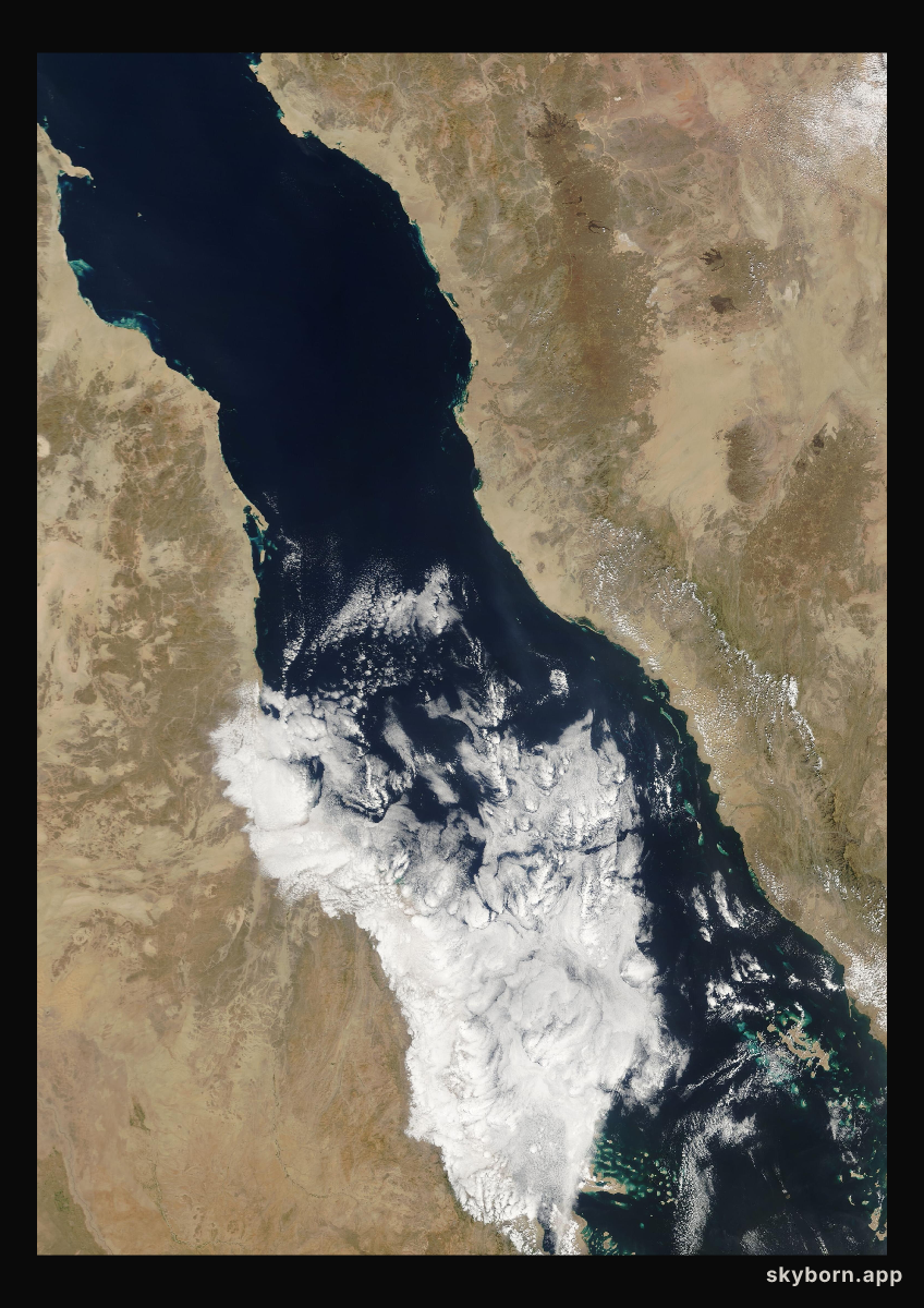 The Earth on 27 February 2005 · Red Sea