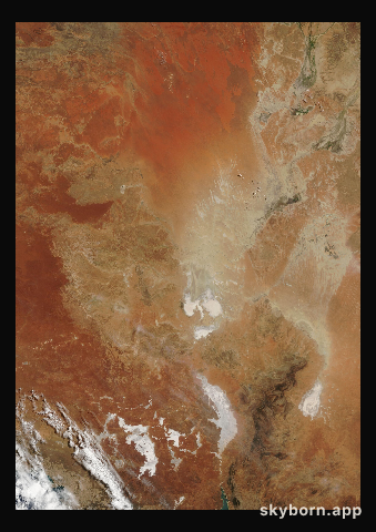 The Earth on 1 March 2005 · Lake Eyre, Australia