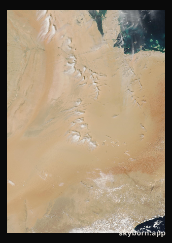 The Earth on 7 March 2005 · Empty Quarter, Arabia